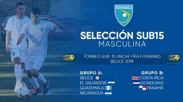 SUB 15 MASCULINA COMPETIRÁ EN EL TORNEO SUB 15 DE UNCAF FIFA FORWARD EN BELICE