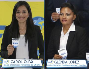 Árbitras guatemaltecas Glenda López y Carol Oliva reciben nombramiento internacional