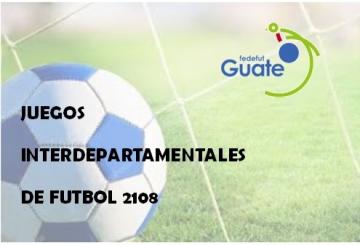 CALENDARIO CATEGORIA SUB 17 MASCULINA / JUEGOS INTERDEPARTAMENTALES DE FUTBOL 2018