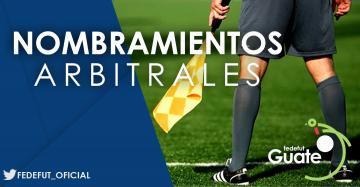 LIGA NACIONAL / NOMBRAMIENTOS ARBITRALES PRIMERA JORNADA - 28 Y 30 DE JULIO 2017