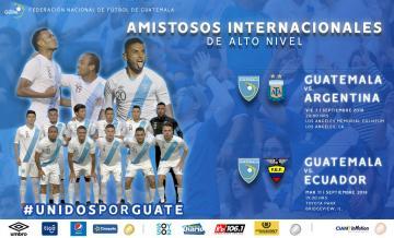 SELECCION MAYOR / NOMINA OFICIAL DE GUATEMALA ENCUENTROS INTERNACIONALES ANTE ARGENTINA Y ECUADOR