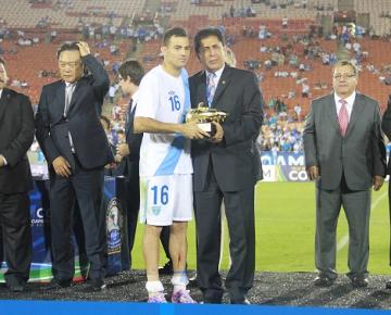 MARCO PAPPA GANADOR DEL  BALON DE ORO EN LA COPA CENTROAMERICANA 2014