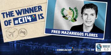 Guatemalteco Mazariegos ganó campeonato interactivo de CONCACAF 2014