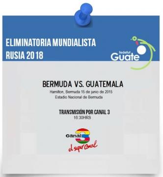 BERMUDA vs. GUATEMALA  TRANSMISION POR CANAL 3