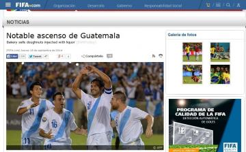 FIFA / NOTABLE ASCENSO DE GUATEMALA